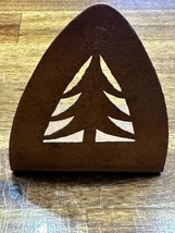 Copper Christmas Tree Cut Out Decor Book End Display Decoration - £22.36 GBP