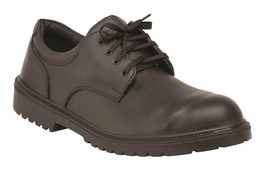 King&#39;s by Honeywell Steel Toe Black Leather Executive Oxford Shoes Size 6 - $12.90