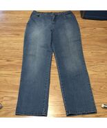 Gloria Vanderbilt Missy Size 12S Blue Denim High Rise Straight Jeans Med... - €14,59 EUR