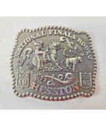 Vintage National Finals Rodeo Hesston Belt Buckle Fred Fellows Limited C... - $278.01 MXN