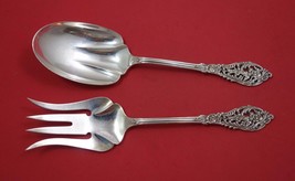 Florentine Lace by Reed & Barton Sterling Silver Salad Serving Set 2pc AS 9" - $503.91
