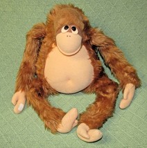 24&quot; RUSS HANGING MONKEY 1982 Vintage Orangutan Ape KOREA Tan Plush Stuff... - $22.05