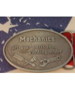 1981 MECHANICS USA MADE BELT BUCKLE BY CAPT.HAWKS SKY PATROL - £23.68 GBP