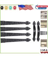 Instant Garage Door Upgrade: Black Carriage House Magnetic Hinges &amp; Hand... - $61.31 CAD