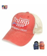 Trump Mesh Dad Trucker Republican Hat Baseball Cap Visor 2020 President ... - £7.10 GBP+