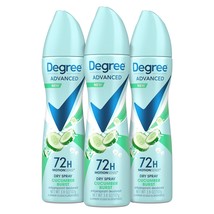 Degree Advanced Antiperspirant Deodorant Cucumber Burst 3 Count Dry Spray 72-Hou - £40.75 GBP