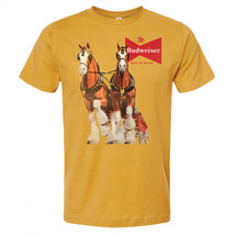 Budweiser Clydesdales Gold Colorway T-Shirt Yellow - $34.98+