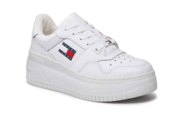 Tommy Hilfiger Jeans Women Sneakers - 7.5 US EU 38 White Designer Fashio... - $156.35 CAD