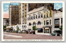 Washington DC Harveys Famous Restaurant Mayflower Hotel Postcard X23 - $4.95