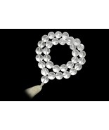 Sphatik Mala / Crystal Quartz Mala - Diamond Cutting - 33 Beads - 20 MM - £258.44 GBP