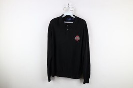 Vintage 90s Mens Large Ohio State University Collared Knit Pullover Sweater - $59.35