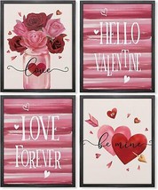 Pink Love Wall Art Valentine&#39;s Print Gifts Romantic Gifts for Her Him Lo... - £18.49 GBP