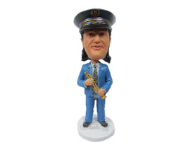 Custom Bobblehead Trumpetist Playing Trumpet Wearing Formal Attire - Musicians &amp; - £71.74 GBP