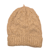Time and True Woman&#39;s Beige White Beanie Hat OSFM Cable knit - $8.23