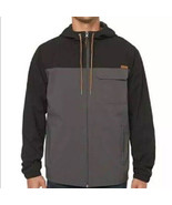 Men’s Voyager Windwear Jacket Black And Gray Size M - £14.53 GBP