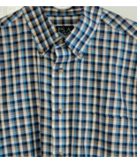 Jos A Bank Shirt Mens M Traveler Collection Plaid Button Down Long Sleeve - $13.72