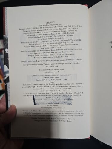 Paranoid Park Hardcover Blake Nelson Item image 5