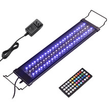 Aquarium Led Light Remote Control 20 Colors Lamp Dimmer Timer Marine Fis... - £55.30 GBP
