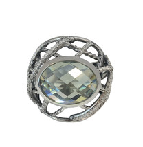 David Yurman Prasiolite Ring with Diamonds  - $2,900.00