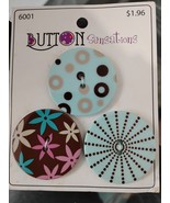 BLUMENTHAL #6001 &quot;Simple&quot; Button Sensations (Set/3) NOS - $5.43 CAD