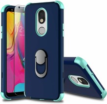Leptech LG Stylo 5 Case with Soft TPU Screen Protector, 5 Plus Navy - £24.55 GBP