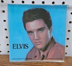 1980s Elvis Presley Glass Mirror Fair Carnival Prize Game The King Rock ... - $370.18 MXN