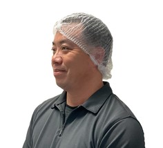 Foodservice Grade, 21&quot; Non-Woven, Disposable Bouffant Caps Hair Head Cover Net, - £52.70 GBP