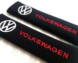 Volkswagen Embroidered Logo Car Seat Belt Cover Seatbelt Shoulder Pad 2 pc - £10.44 GBP
