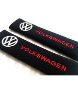 Volkswagen Embroidered Logo Car Seat Belt Cover Seatbelt Shoulder Pad 2 pc - £10.38 GBP