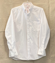 Izod men&#39;s button front shirt Slim Fit size 15 32/33 solid white Wrinkle Free - £3.90 GBP