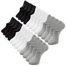 No Show Socks For Women And Men 12 Pairs Casual Low Cut Socks Anti-Slid Athletic - £29.70 GBP
