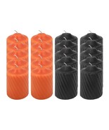 15 Hour Halloween Votive Candles Lightly Scented 10 Orange &amp; 10 Black - $33.33 CAD