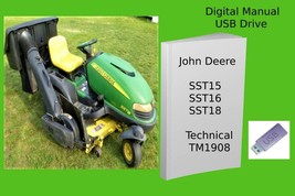 John Deere SST15 SST16 SST18 Spin-Steer Lawn Tractor Technical Manual TM1908 - £14.83 GBP