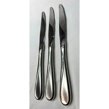 Swirl Knives (3) Stainless Hampton Silversmiths Flatware Silverware Repl... - $6.86 CAD
