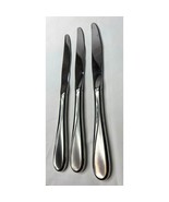 Swirl Knives (3) Stainless Hampton Silversmiths Flatware Silverware Repl... - $93.33 MXN