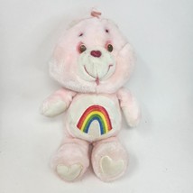 Vintage 1983 Kenner Cheer Bear Pink Care Bears Rainbow Stuffed Animal Plush Toy - £29.52 GBP