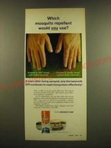 1966 S.C. Johnson Off! Insect repellent Ad - Which mosquito repellent - £14.55 GBP