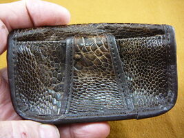 (EL300-3) Genuine lizard hide lizards skin leather cell phone cover hold... - $1,623.19 MXN