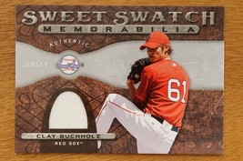 2009 Sweet Spot Swatch Memorabilia SS-CB Clay Buchholz Red Sox Jersey Relic Card - £11.50 GBP