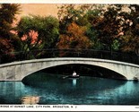 Sunset Lake Bridge Bridgeton City New Jersey NJ UNP WB Postcard L8 - $2.92
