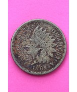 1862 Copper Nickel Indian Head Cent Penny Exact Early Type Coin Pictured... - $19.47 CAD