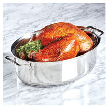 All-Clad Stainless Steel Oval Roaster Only No Lid - $65.44