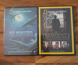 National Geographic DVD lot OF 2 Sea Monsters &amp; The President&#39;s Photographer - £11.06 GBP