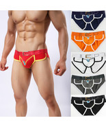 7 COLORS Men Underwear Pants Printed Belt/Zipper Deco Elastic Waist Cott... - $16.00