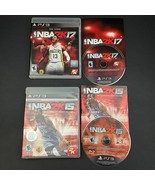 NBA 2K15 &amp; 2K17 2 Game Bundle PS3 PlayStation 3 Games CIB Complete w/ Ma... - $16.81