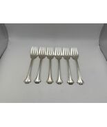 Set of 6 Reed &amp; Barton Silverplate FRENCH CHIPPENDALE Salad Forks - $119.99