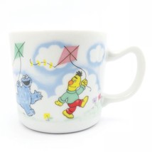 Vintage Sesame Street Porcelain Cup Mug Children&#39;s Small 6oz Flying Kite - £20.70 GBP