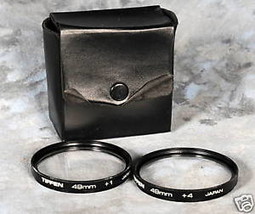 Set of 2 Close up Tiffen lens with Case 49mm  +1 and +4 - $8.91