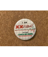 Vintage Dos Equis Beer Cinco De Mayo Celebration Pinback Pin Button 2.25&quot; - £6.35 GBP