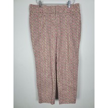 Ann Taylor Loft Geometric Print Pants 4 Womens Marisa High Rise Skinny L... - £21.32 GBP